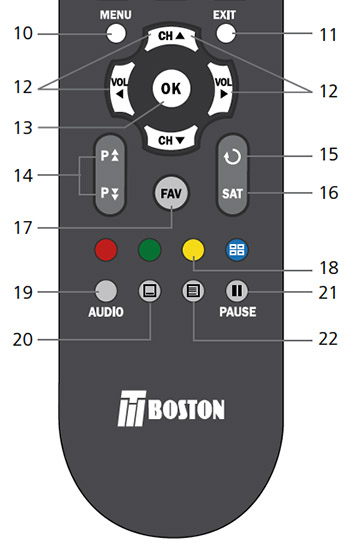 mando distancia tboston dvb4600